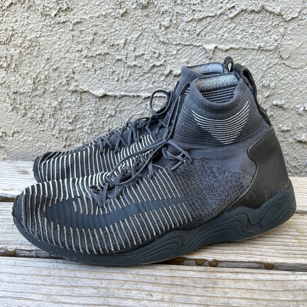 Nike Shoes Men Size 12 Zoom Mercurial XI FK Flyknit Sneaker 844626-002 Dark Grey